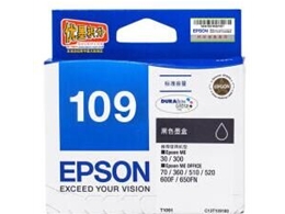 爱普生 T1091黑色墨盒 Epson ME30 600F 650FN ME300 1100